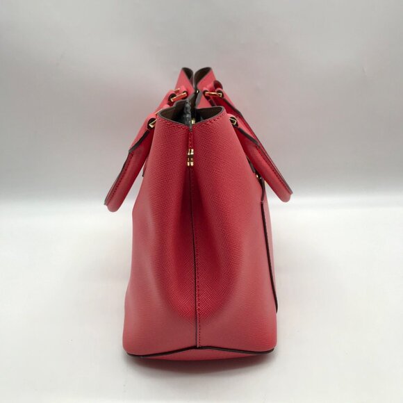 Michael Kors Greenwich Rose Pink Saffiano Leather Tote Bag - Picture 4 of 10